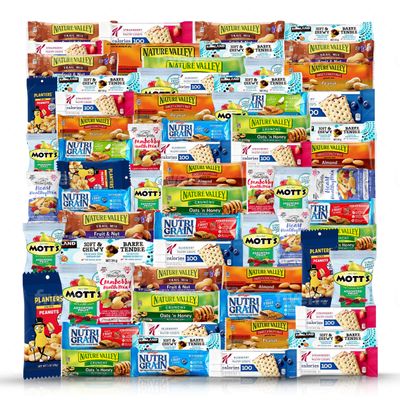 Healthy Snacks, 67 Piece Care Pack Premium Healthy Mixed Box & Snack Gift Variety Pack - Ideal for Home, Lunches, Work, Grab & Go, Office, Meetings, - Breakfast Bars, Bars