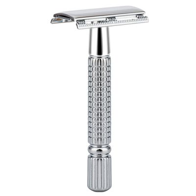 BAILI Classic Double Edge Safety Razor Reusable Manual Short Handle Aggressive Stainless Wet Shaving Shaver for Men Women Barber Beard Bikini Armpit Hair Removal BD131