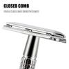 BAILI Classic Double Edge Safety Razor Reusable Manual Short Handle Aggressive Stainless Wet Shaving Shaver for Men Women Barber Beard Bikini Armpit Hair Removal BD131 view 2