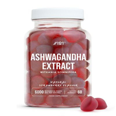 Ashwagandha Extract Gummies 6000mg with Vitamin D - High Strength Ashwagandha 20:1 Extract Supplement  60 Count - (1 Month Supply) by Alpha01