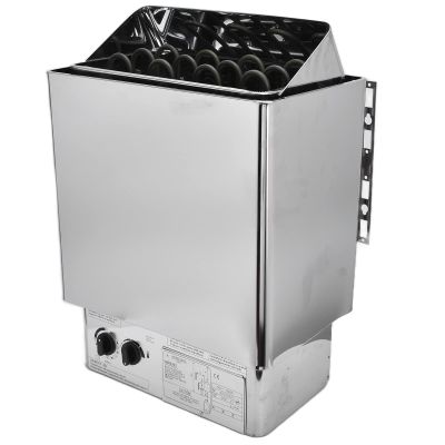 6KW 220V Electric Sauna Heater Stainless Steel Sauna Heating Stove with Internal Controller, Wet and Dry Bath Sauna Box Sauna Room Equipment for Home Hotel Spa Shower Steam Room