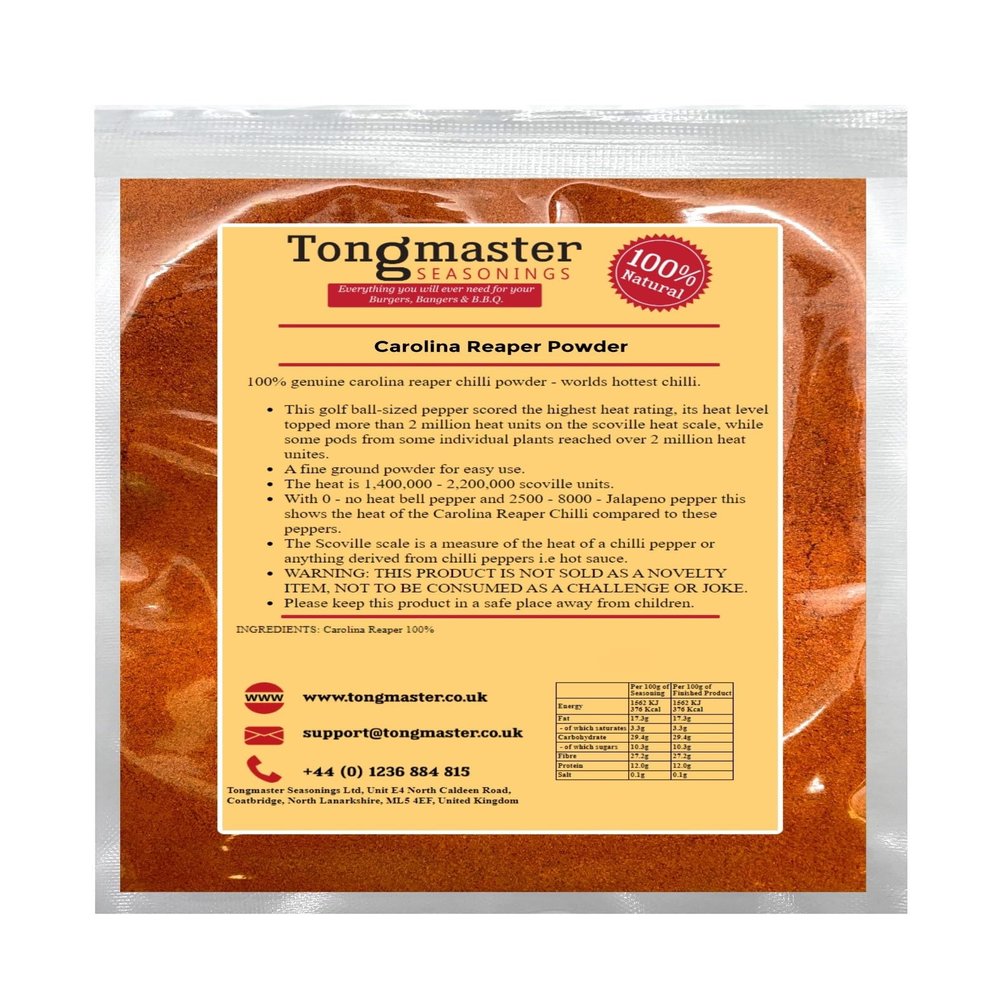 100% Genuine Carolina Reaper Chilli Powder - 200g
