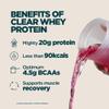 Myprotein Clear Whey Isolate Protein Powder - Tropical Dragenfruit - 500g - 20 Servings - Cool and Refreshing Whey Protein Shake Alternative - 20g Protein and 4g BCAA per Serving view 2