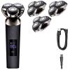JQUAL Electric Razor for Men, Men's Shaver Electric Razor Beard Trimmer Fast Charging LCD Display Electric Shaving Machine Cutter Head Washable view 1
