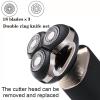 JQUAL Electric Razor for Men, Men's Shaver Electric Razor Beard Trimmer Fast Charging LCD Display Electric Shaving Machine Cutter Head Washable view 3
