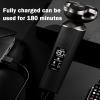 JQUAL Electric Razor for Men, Men's Shaver Electric Razor Beard Trimmer Fast Charging LCD Display Electric Shaving Machine Cutter Head Washable view 4