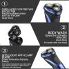 Electric Razor for Men, Electric Shaver Professional Razor Waterproof Beard Trimmer Rotary 3D Floating Shaving Rechargeable Electric for Men view 3