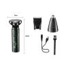 JQUAL Electric Razor for Men, Men's Electric Shaver Machine Shaving USB Rechargeable Razor 3 In 1 Multifunction Beard Nose Ear Hair Trimmer Waterproof view 2