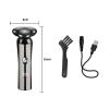 JQUAL Electric Razor for Men, Electric Shaver Men Rechargeable Rotary Floating Razor Beard Hair Trimmer LCD Display Shaving Machine Wet and Dry view 2