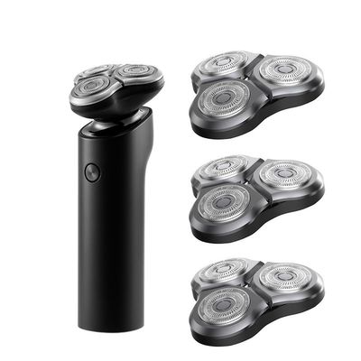 Electric Razor for Men, Electric Shaver Men's Beard Trimmer Hair Clipper Portable Flexible Shaver Dry Wet Dual-use Washable Beard Shaving with 3 Head