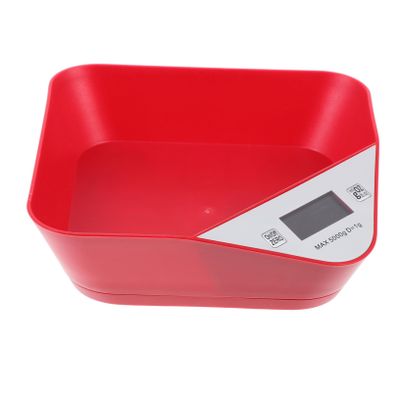 BESTonZON Digital Pet Scale for Weighing and Measuring Dog Kibble Electronic Scale Bowl Weight Measuring Tool for Small Animals