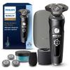 Philips Norelco Shaver Series 9000 Prestige, Wet and Dry Electric Shaver, Lift & Cut Shaving System, SenseIQ Technology, Precision Trimmer, Cleaning Pod, Premium Pouch, Black Matte, Model SP9840/90 view 1