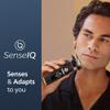 Philips Norelco Shaver Series 9000 Prestige, Wet and Dry Electric Shaver, Lift & Cut Shaving System, SenseIQ Technology, Precision Trimmer, Cleaning Pod, Premium Pouch, Black Matte, Model SP9840/90 view 2