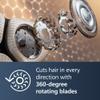 Philips Norelco Shaver Series 9000 Prestige, Wet and Dry Electric Shaver, Lift & Cut Shaving System, SenseIQ Technology, Precision Trimmer, Cleaning Pod, Premium Pouch, Black Matte, Model SP9840/90 view 3