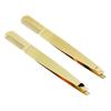 Eyebrow Tweezers Comb, Stainless Steel Slant Pointed Tweezer Comb 2 in 1 Portable for Salon view 3