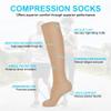 ACWOO Compression Socks for Women & Men, 2 Pairs Graduated Stockings Support, Non-Slip Breathable Flight Socks Running Socks for Sports, Flying, Maternity Pregnancy, Nurses, Travel, Running view 2