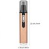 CAFFIA Professional Nose Ear Hair Trimmer for Men Women, Electric Nostril Nasal Hair Clippers Trimmers, Waterproof, Mute Motor, Wet/Dry, Professional Painless Eyebrow and Facial Hair Trimmer, Chargeab view 2