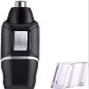 CAFFIA Ear, Nose & Brow Trimmer Clipper  Painless Eyebrow & Facial Hair Trimmer for Men & Women, Battery Operated, Waterproof, Electric Groomer, Easy to Clean (Black) view 1