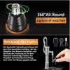 CAFFIA 4 in 1 Nose and Ear Hair Trimmer, USB Rechargeable Nose Hair Trimmer for Men and Women, Waterproof, Easy Cleaning, Stainless Steel and Dual Edge Blades (Black/Orange) view 4