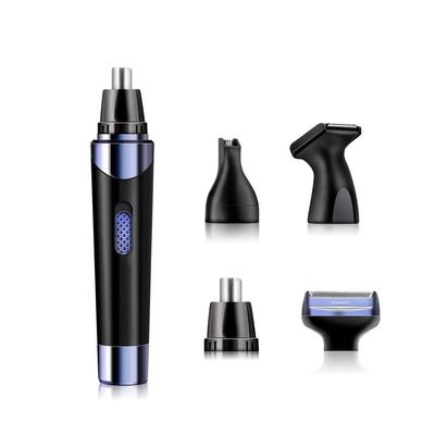 CAFFIA Ear and Nose Hair Trimmer Clipper for Men & Women, 4 in 1, Rechargeable Professional Eyebrow Trimmer, Waterproof Painless Facial Hair Remover