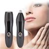 CAFFIA Nose and Ear Hair Trimmer, Electric Dual-Edge Stainless Steel Blades Mute Motor Facial Hair Trimmer, USB Rechargeable, Easy to Clean(Black) view 3