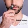 CAFFIA Ear and Nose Hair Trimmer Clipper - Professional Painless Eyebrow and Facial Hair Trimmer for Men and Women, IPX7 Waterproof Blades for Easy Cleansing,Black view 2