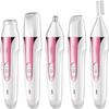 CAFFIA 5 in 1 Electric Epilator Set Includes A Shaving Device for Private Parts, A Pubic Shaving Knife for The Armpits, A Knife for Cutting The Eyebrows, A Knife for Nose Hair Rose Gold view 1