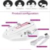 CAFFIA 5 in 1 Electric Epilator Set Includes A Shaving Device for Private Parts, A Pubic Shaving Knife for The Armpits, A Knife for Cutting The Eyebrows, A Knife for Nose Hair Rose Gold view 2