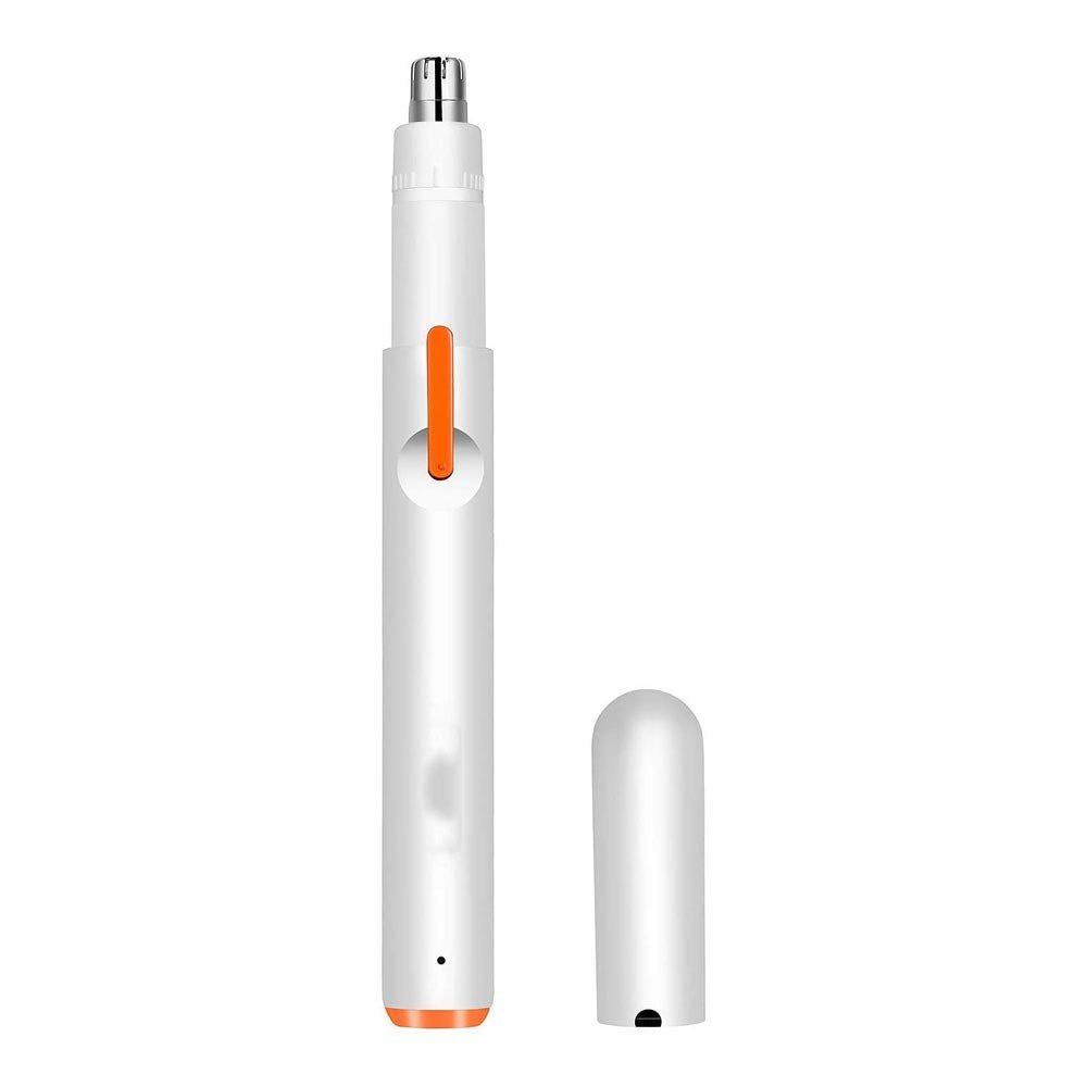 CAFFIA Nose Hair Trimmer-Professional Painless Ear Nose Hair Trimmer for Men and Women,USB Rechargeable Nose Hair Trimmer,Waterproof Dual Edge Blades for Easy Cleaning