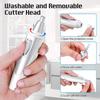 CAFFIA Ear and Nose Hair Trimmer Clipper - 2020 Professional Painless Eyebrow and Facial Hair Trimmer for Men and Women, Battery-Operated, IPX7 Waterproof Dual Edge Blades for Easy Cleansing view 4