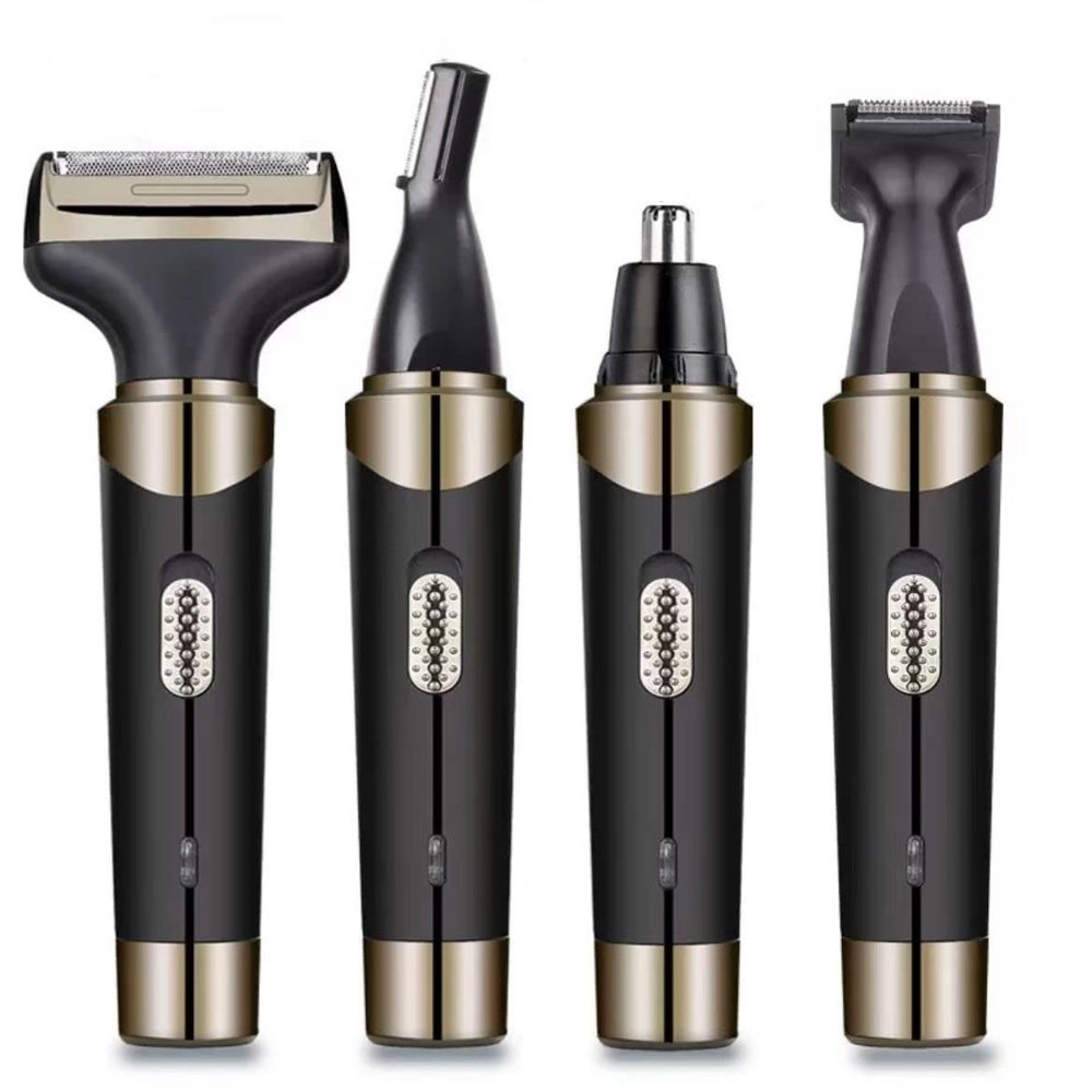 CAFFIA 4 in 1 Electric Nose Hair Trimming,Men Hair Remover Set USB Rechargeable Beard Shaver Nose Hair Eyebrow Trimmer Sideburns Shaver