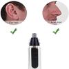 CAFFIA Portable Nose Ear Trimmer, Painless Hair Remover Shaver for Face, Electric Razor for Women and Men, Battery-Operated (Silver) view 2