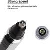 CAFFIA Portable Nose Ear Trimmer, Painless Hair Remover Shaver for Face, Electric Razor for Women and Men, Battery-Operated (Silver) view 4