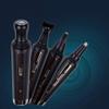 CAFFIA Nose Hair Trimmer, USB Rechargeable Ear and Nose Hair Trimmer for Men Professional Painless Nose Hair Remover, 4 in 1 Mens Grooming Kit with Electric Ear Hair Trimmer(Black) view 3