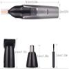CAFFIA Ear and Nose Hair Trimmer Clipper for Men Women, 3 in 1 Rechargeable Professional Electric Eyebrow and Facial Hair Trimmer with Waterproof Head Double-Edge Stainless Steel Blade view 2