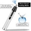 CAFFIA Nose and Ear Hair Trimmer, 4 in 1 Professional Painless Nose Hair Remover for Men and Women, Waterproof Stainless Steel Head, Mute Motor, Cleaning Brush, USB Rechargeable view 4