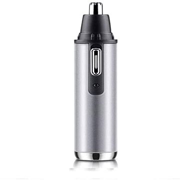 CAFFIA Ear and Nose Hair Trimmer Clipper for Men Women, 4 in 1 USB Rechargeable Professional Electric Eyebrow and Facial Hair Trimmer with Waterproof Head Double-Edge Stainless Steel Blade