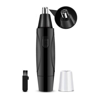 CAFFIA Ear, Nose & Brow Trimmer Clipper Painless Trimmer for Men & Women, Battery Operated, Nose Hair Trimmer Kit, Black