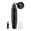 CAFFIA Ear, Nose & Brow Trimmer Clipper Painless Trimmer for Men & Women, Battery Operated, Nose Hair Trimmer Kit, Black view 1