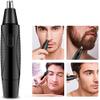 CAFFIA Ear, Nose & Brow Trimmer Clipper Painless Trimmer for Men & Women, Battery Operated, Nose Hair Trimmer Kit, Black view 2