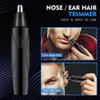 CAFFIA Ear, Nose & Brow Trimmer Clipper Painless Trimmer for Men & Women, Battery Operated, Nose Hair Trimmer Kit, Black view 4
