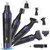 CAFFIA Nose Hair Trimmer, 4 in 1 Ear and Nose Hair Trimmer for Men Painless Nose Hair Remover, Men Grooming Kit, USB Rechargeable, Black view 2
