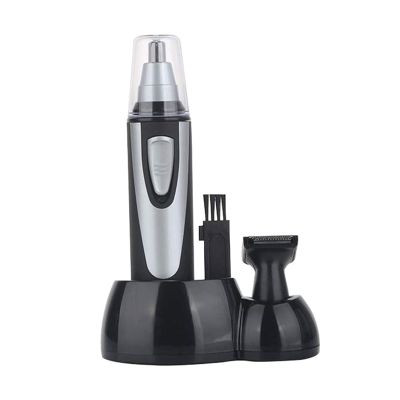 CAFFIA Nose and Ear Hair Trimmer, Nose Hair Trimmer,Professional Painless Ear Nose Hair Trimmer Clippers for Men and Women,Waterproof Dual Edge Blades for Easy Cleaning (Black)