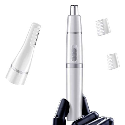 CAFFIA Nose and Ear Hair Trimmer  Painless Precision Tool, Wet/Dry, Easy to Clean