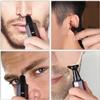 CAFFIA Ear and Nose Hair Trimmer Clipper - Professional Painless Beard Hair Trimmer for Men and Women, Battery-Operated, Waterproof Dual Edge Blades for Easy view 3