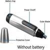 CAFFIA Nose Trimmer, Ear Hair Trimmer for Men, Portable Painless Electric Nose Hair Remover, Mens Nose Hair Trimmer, Waterproof, Battery Operated (Silver) view 4