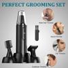 CAFFIA Nose Hair Trimmer-Professional Painless Ear and Nose Hair Trimmer for Men and Women, Waterproof Dual Edge Blades for Easy Cleaning, 3 in 1 Ear Nose Eyebrow and Facial Trimmer view 4