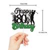 Golf Happy 80th Birthday Cake Topper Black Green Golf Eighty 80 Years Old Ball Player Cake Decorations 1943 Sport Themed Bday Party Supplies view 2