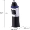 CAFFIA Nose Hair Trimmer, Professional Painless Battery-Operated Ear and Nose Trimmer Clipper for Man Woman, Portable Dual Blades Trimming Tool Easy Cleaning view 2