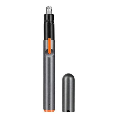 CAFFIA Nose and Ear Hair Trimmer,USB Rechargeable Nose Hair Trimmer,Professional Painless Ear Nose Hair Trimmer Clippers for Men and Women,Waterproof Dual Edge Blades for Easy Cleaning (Gray)